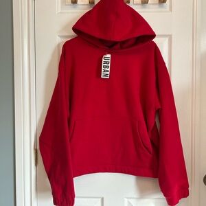 Standard Cloth Urban Outfitters NWT Red Oversized Hoodie Sweat Shirt Size Small